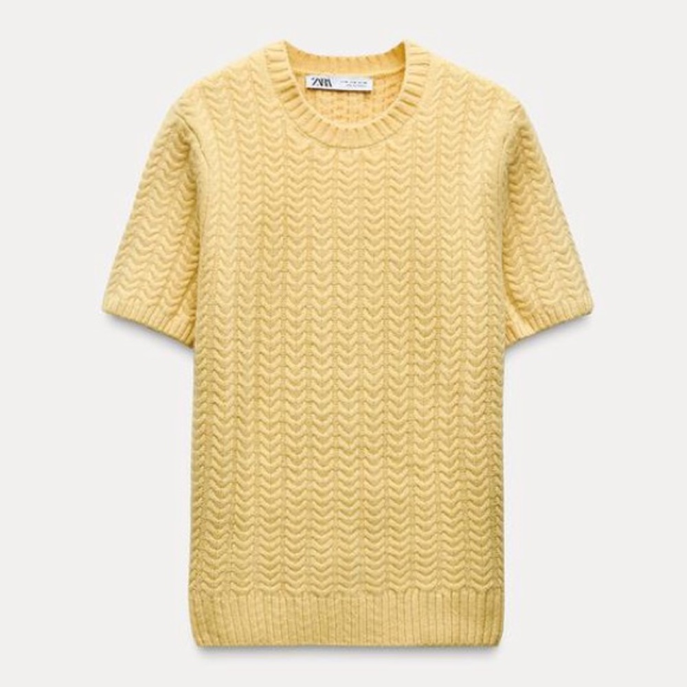 ZARA 100% Wool Top